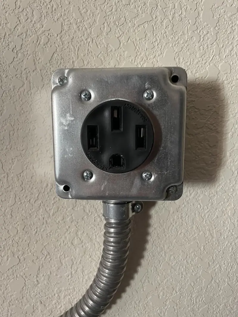 NEMA 14-50 outlet installed for Smart Home Electrical in Belleview